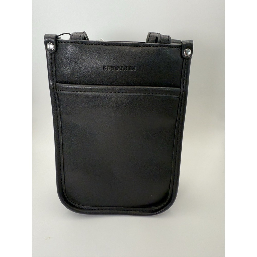 Bostanten Black Vegan Leather Bag Small Shoulder Purse NWT